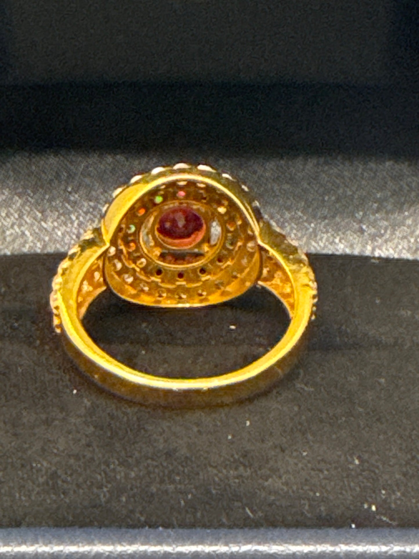 Gemstone Ring 22K Gold Size6.5, Weight: 5.6 SKU:RW073