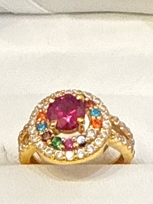 Gemstone Ring 22K Gold Size6.5, Weight: 5.6 SKU:RW073