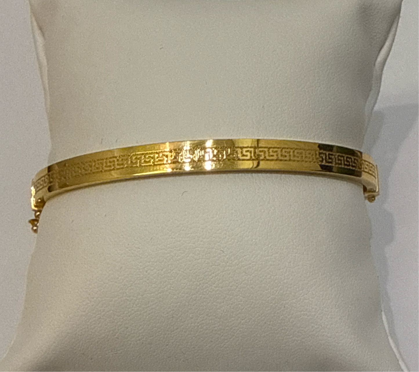 ORO Designer Inspired Greek Key BRACELET Truly a Timeless Piece in 22K Yellow Gold Easy on - 10.0g SKU:BR0044BB.