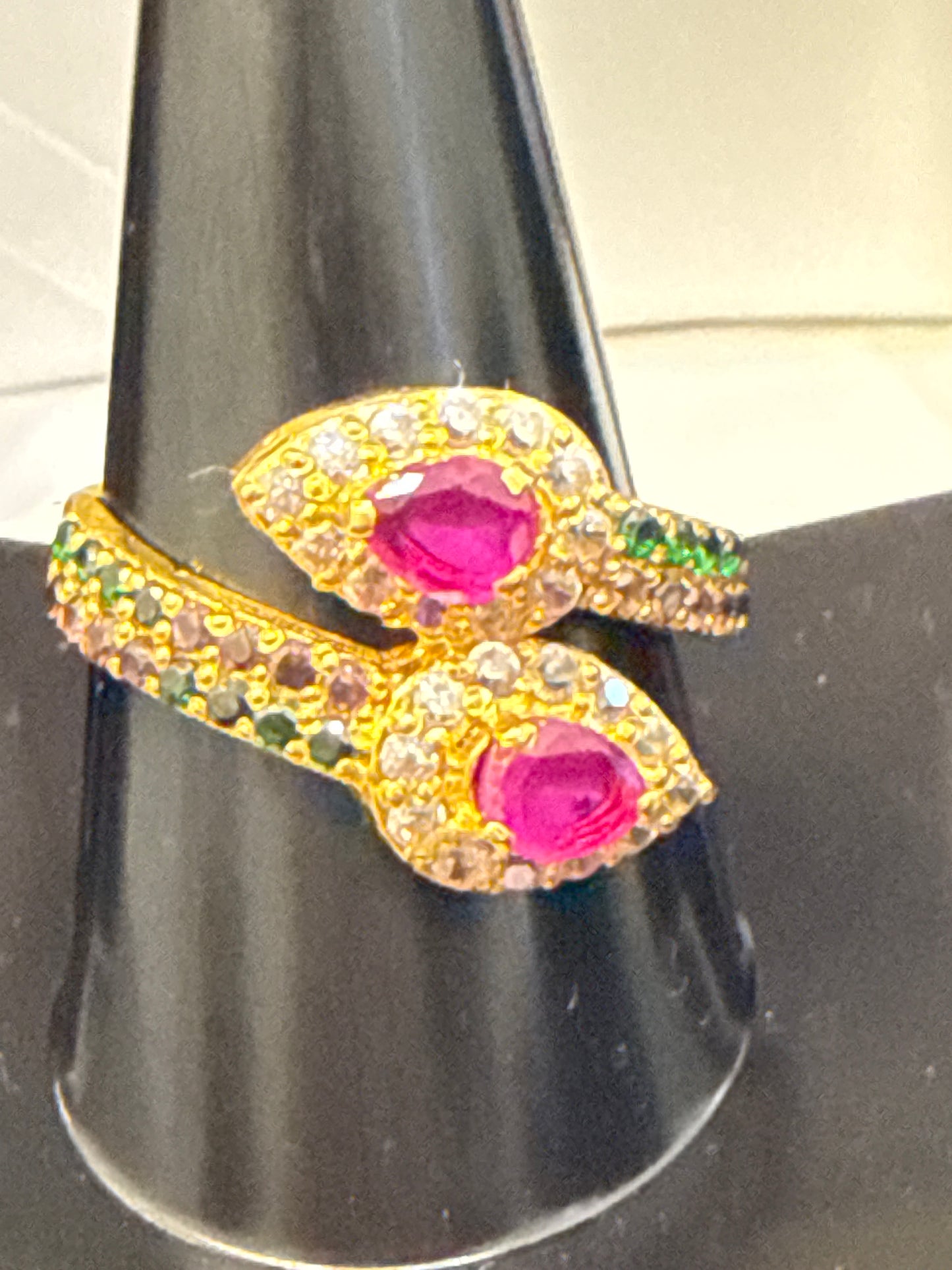 Gemstone Ring 22K Gold 7.5Size , Weight: 3.3g SKU:RW0104