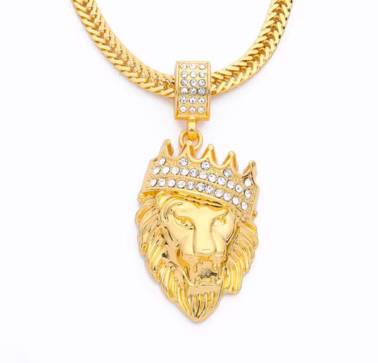 Legacy by Simon: Lion Head with Crystals including 24’’ Chain