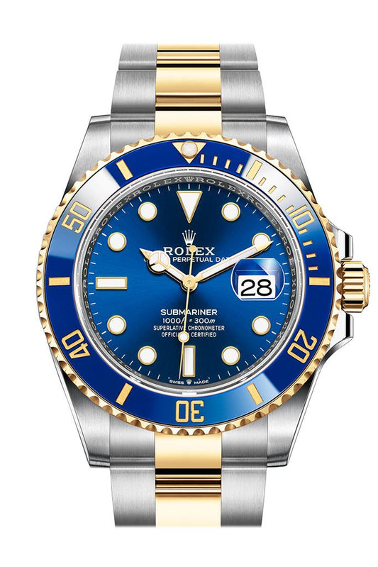 Rolex Submariner Date 41mm Two tone Sub  Bluesy (Blue) New - open box 39139.01